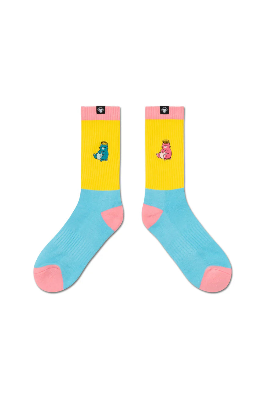 2 Pairs // Lazy + Cats socks