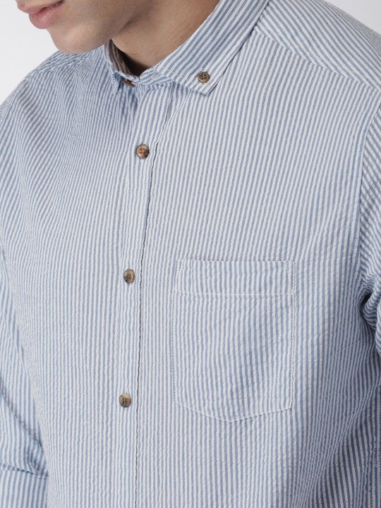 Slim Fit Opaque Casual Shirt